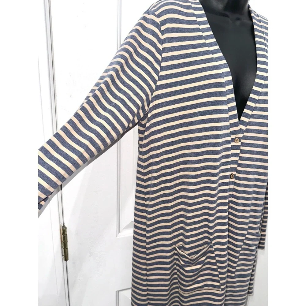 Agnes & Dora Striped Forever Cardigan, Button Down w/ Pockets
